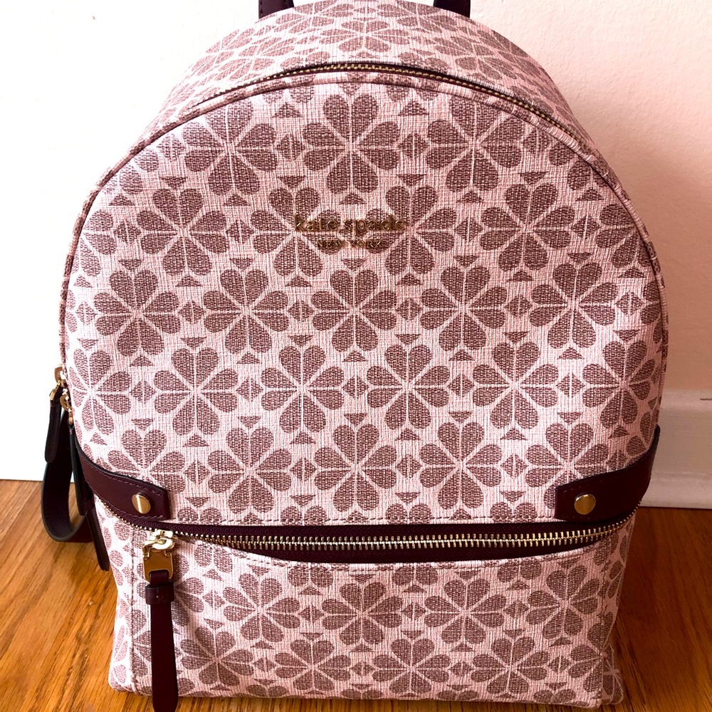 Kate spade flower canvas backpack